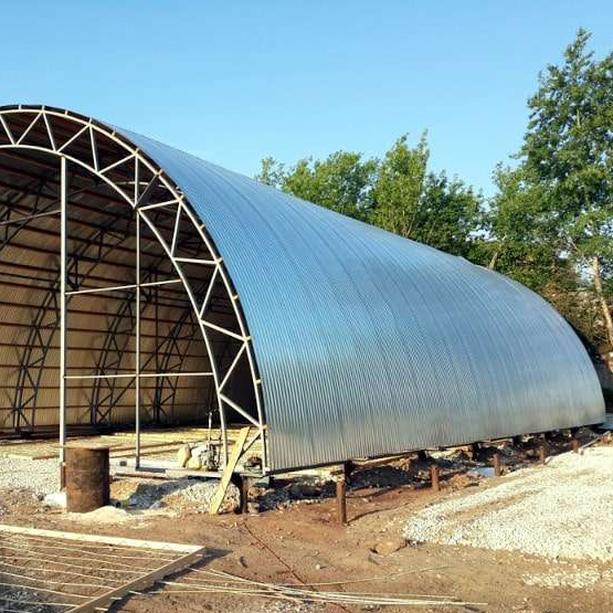 Кровельное покрытие профнастил МП20ПГ нестандартного радиуса